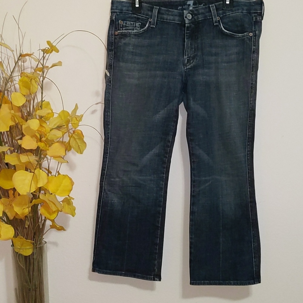 7 For All Mankind Crop A Pocket